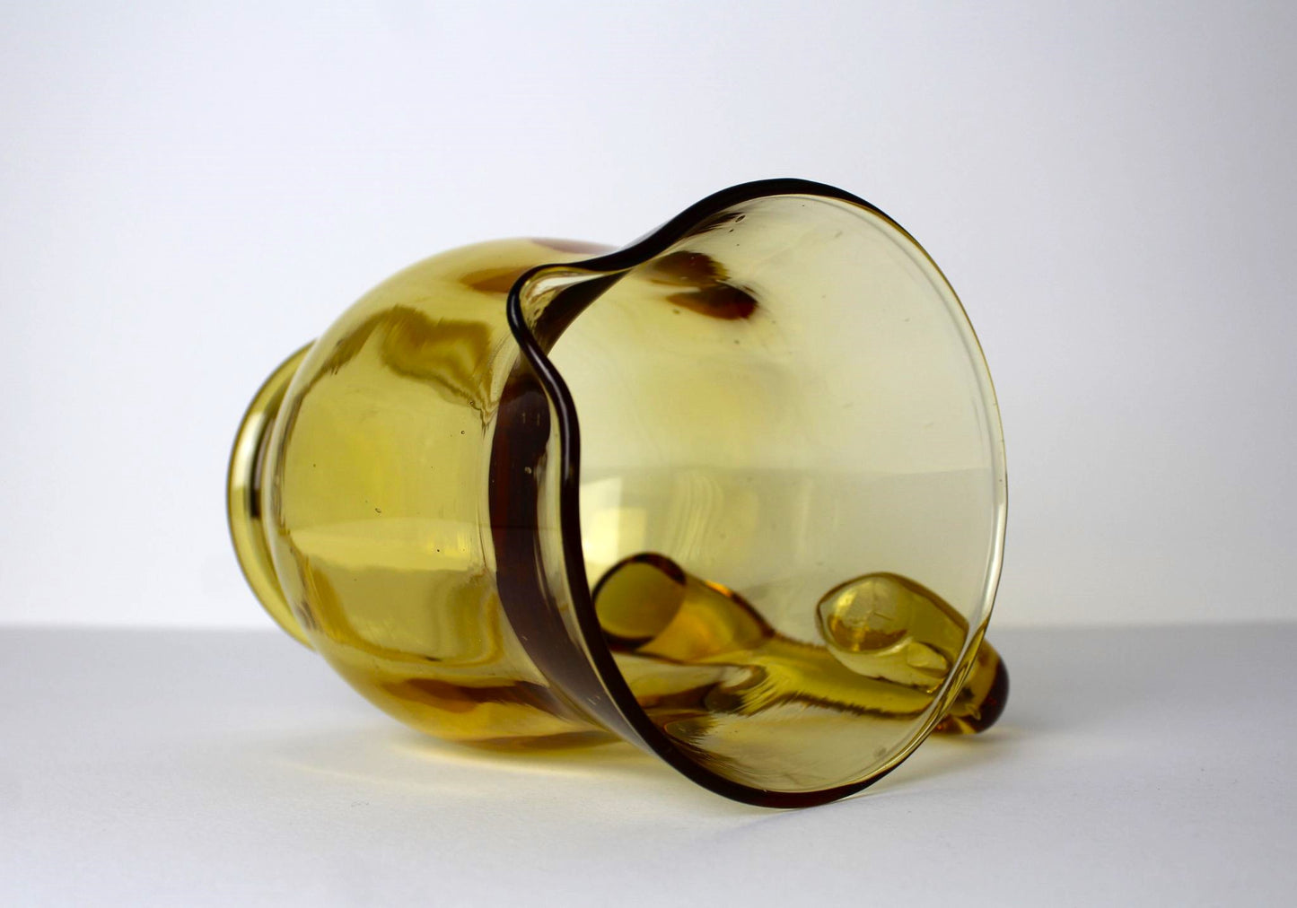 Amber Glass Pitcher