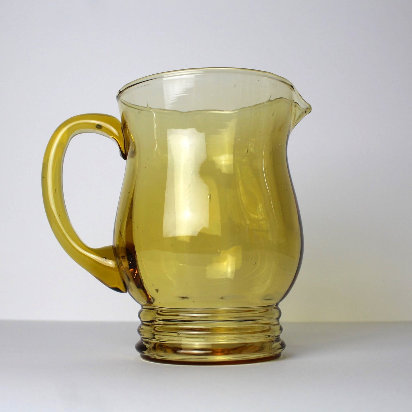 Amber Glass Pitcher