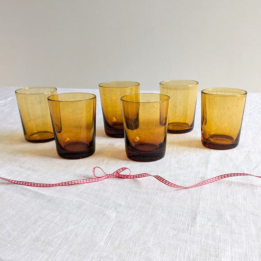 Handmade Amber Tumblers