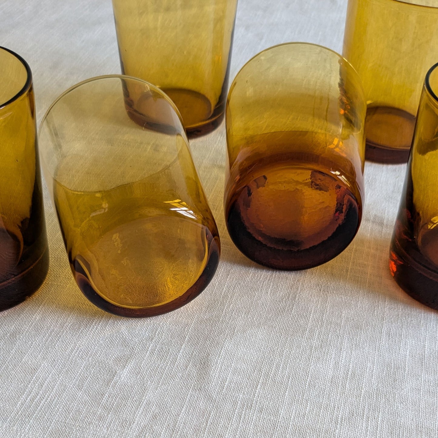 Handmade Amber Tumblers