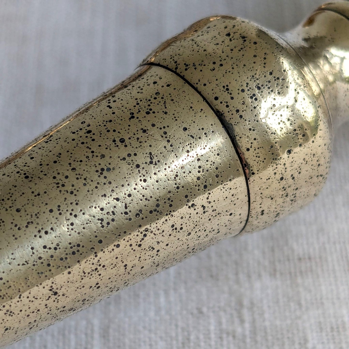 Antique Square Brass Candlesticks