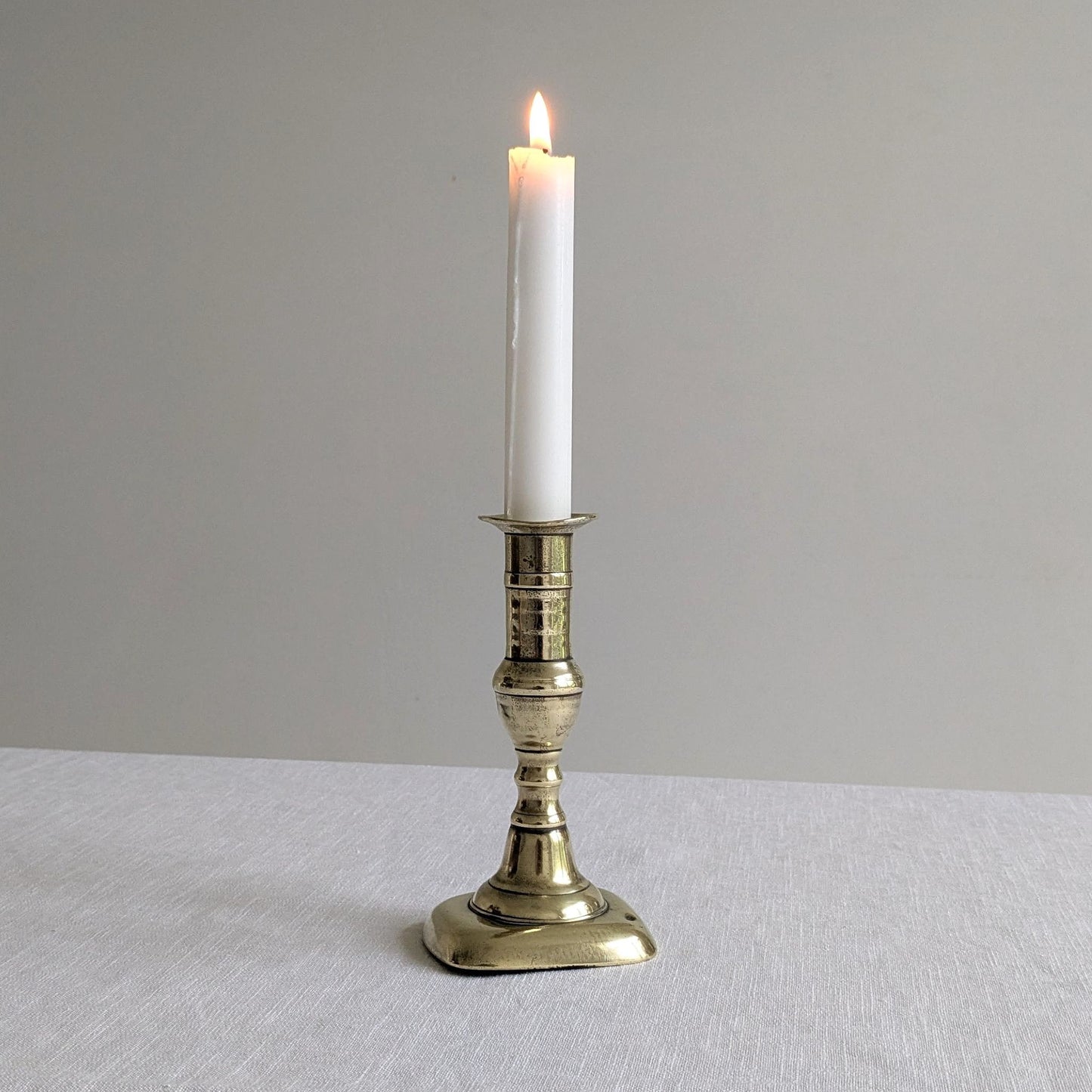 Antique Aged Brass Candlestick