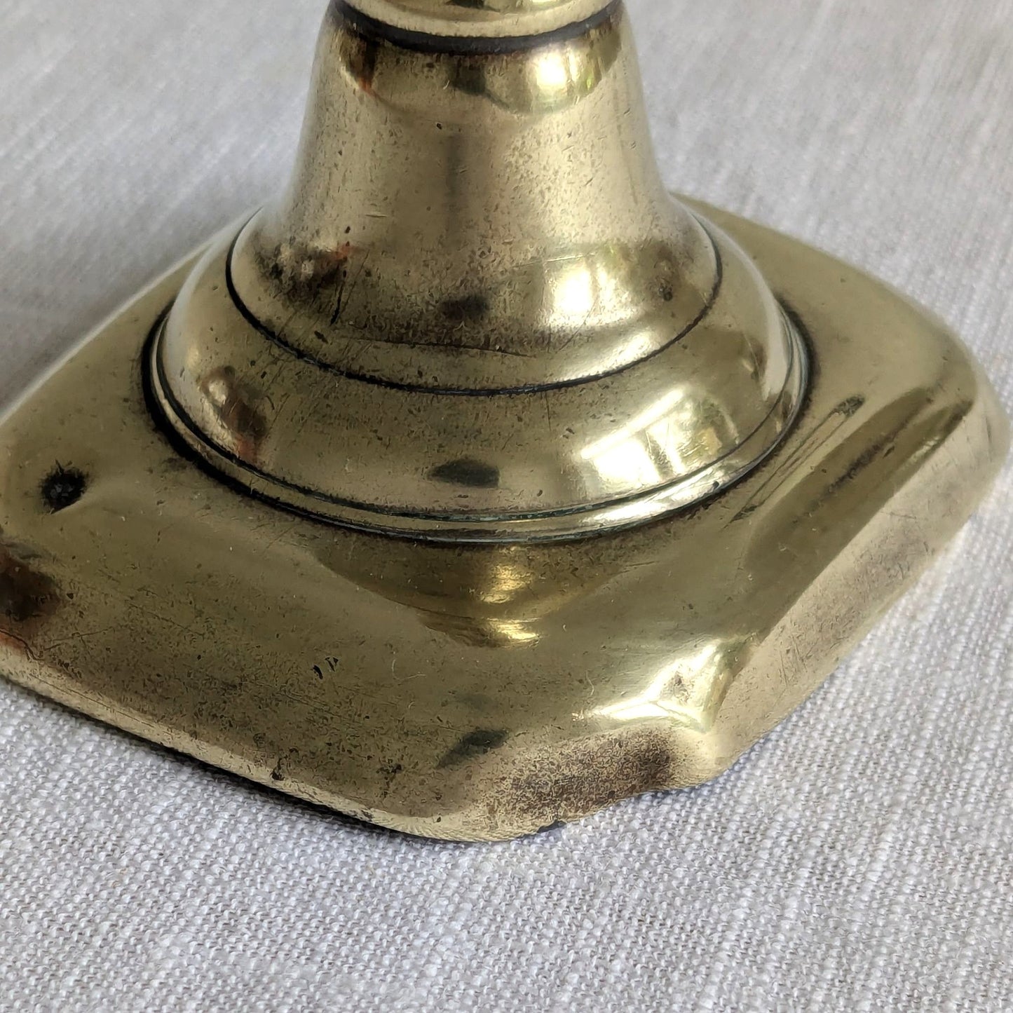 Antique Aged Brass Candlestick