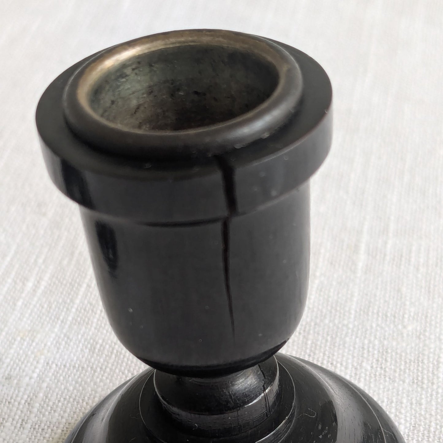 Antique Ebony Candlesticks