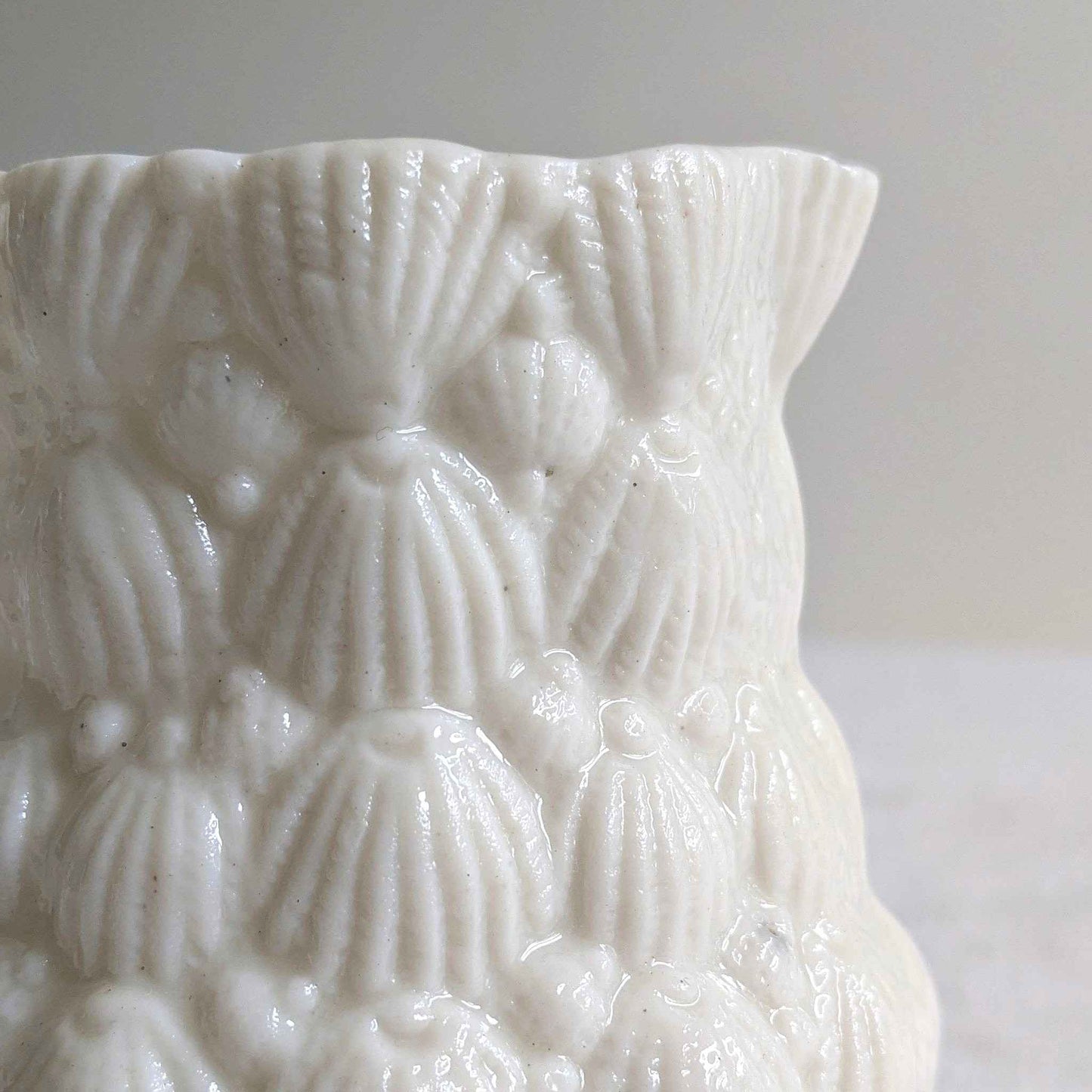 Antique Scallop Shell Jugs