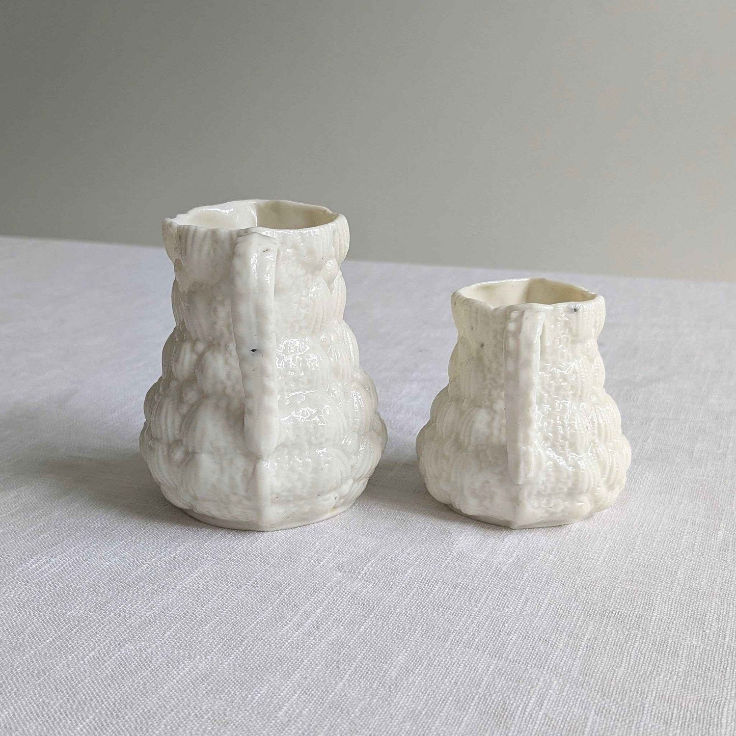 Antique Scallop Shell Jugs