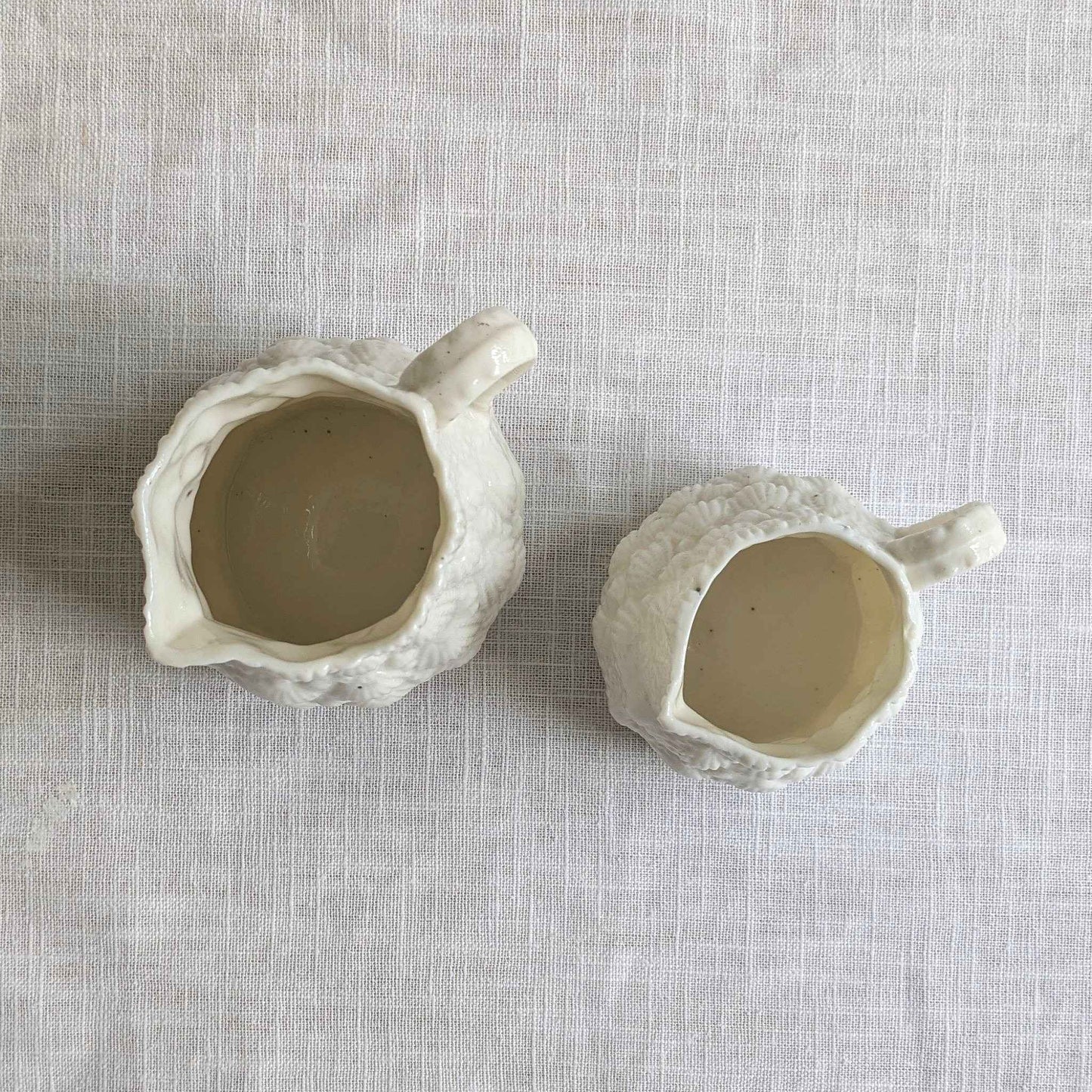 Antique Scallop Shell Jugs