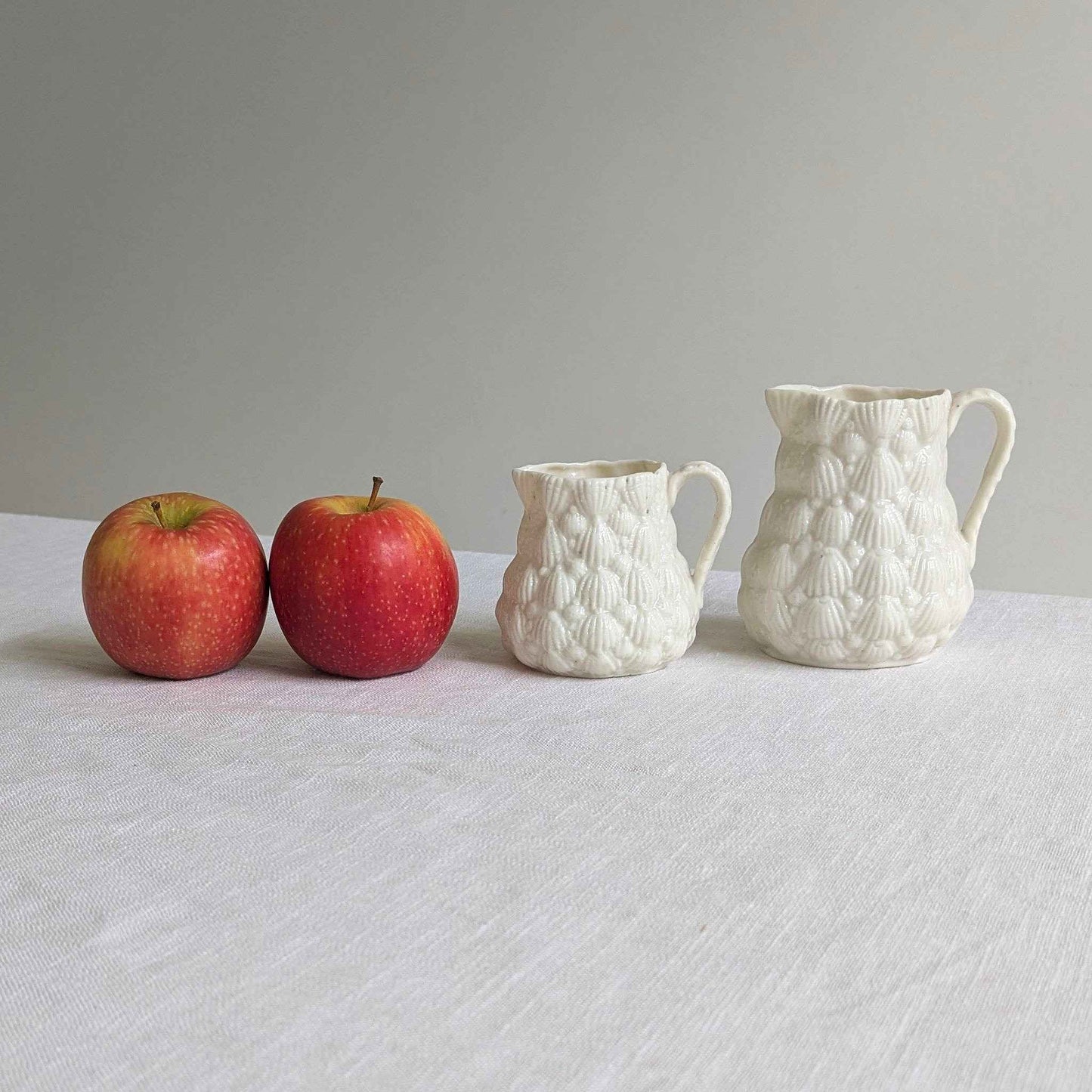 Antique Scallop Shell Jugs