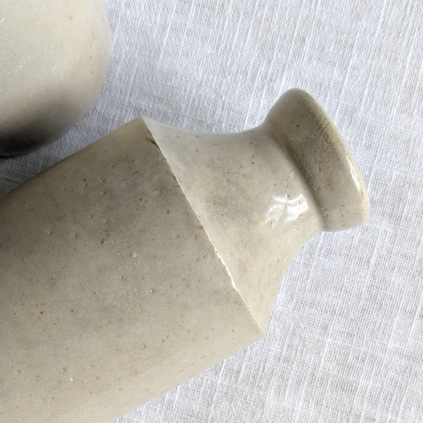 Antique Stoneware Bottle Pair