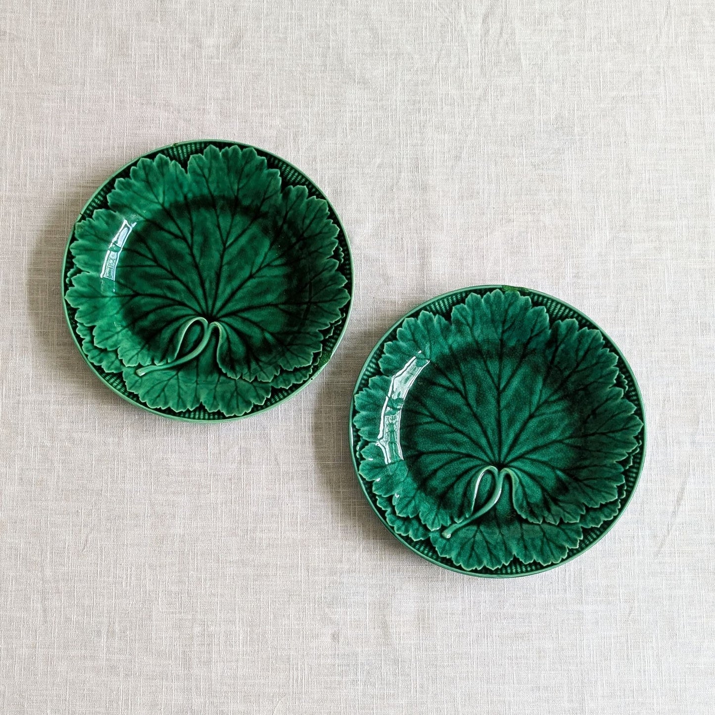 Antique Wedgwood Plate Pair (Repaired)