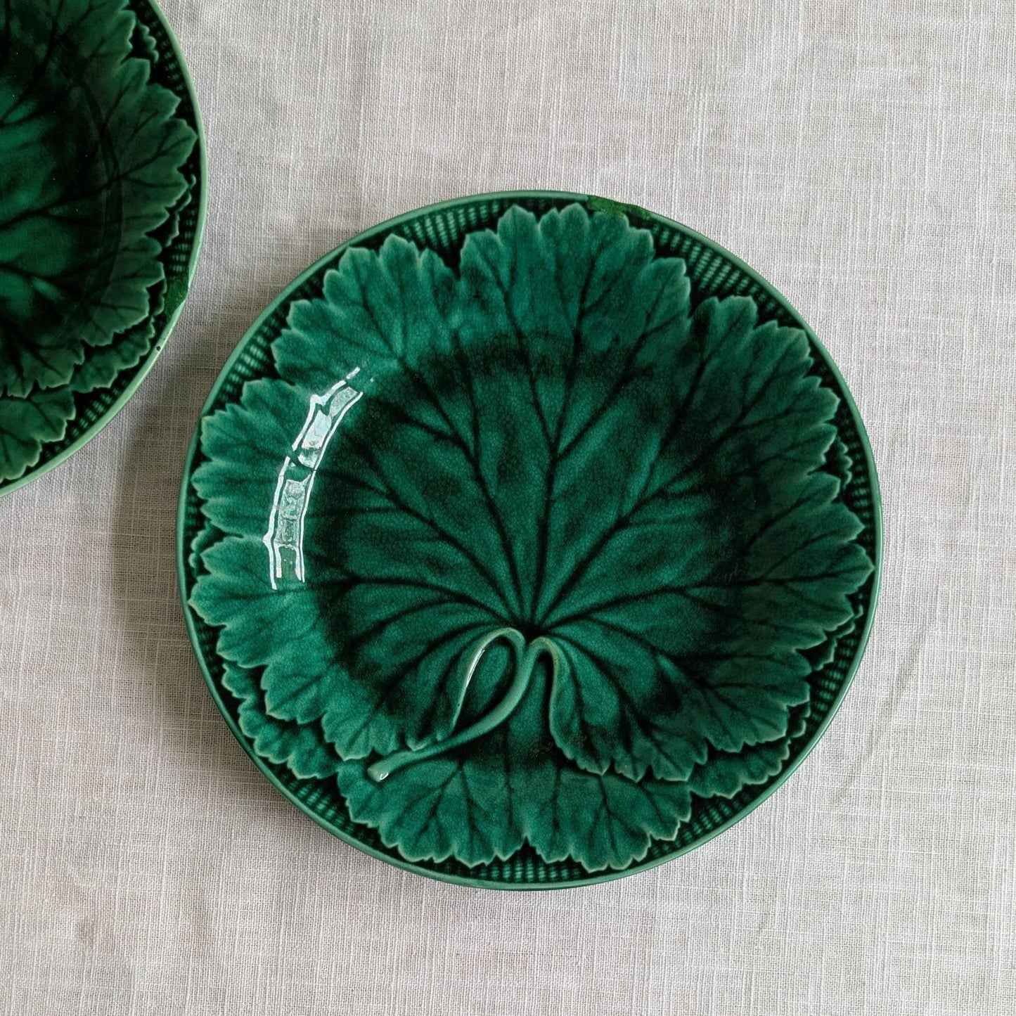 Antique Wedgwood Plate Pair (Repaired)