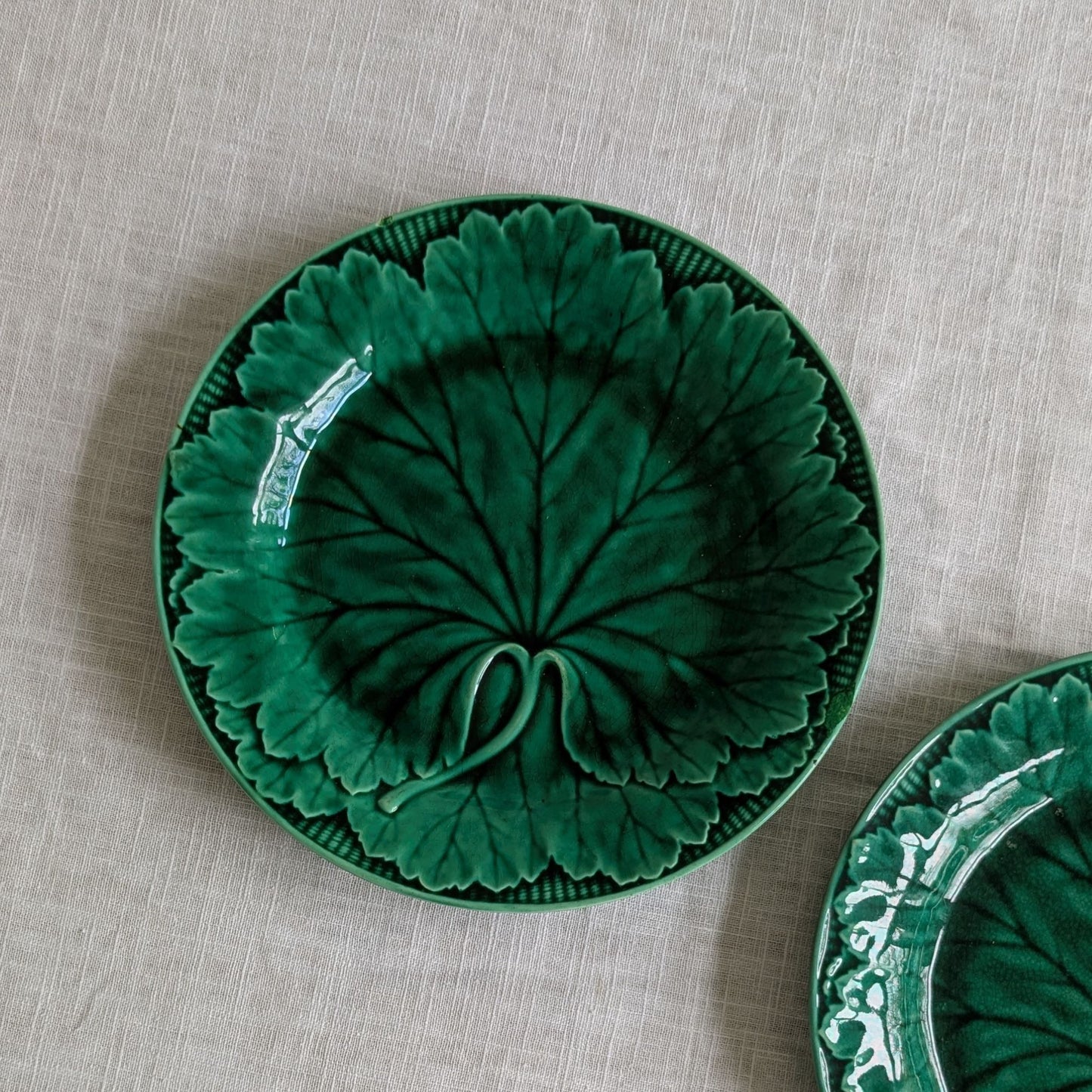 Antique Wedgwood Plate Pair (Repaired)