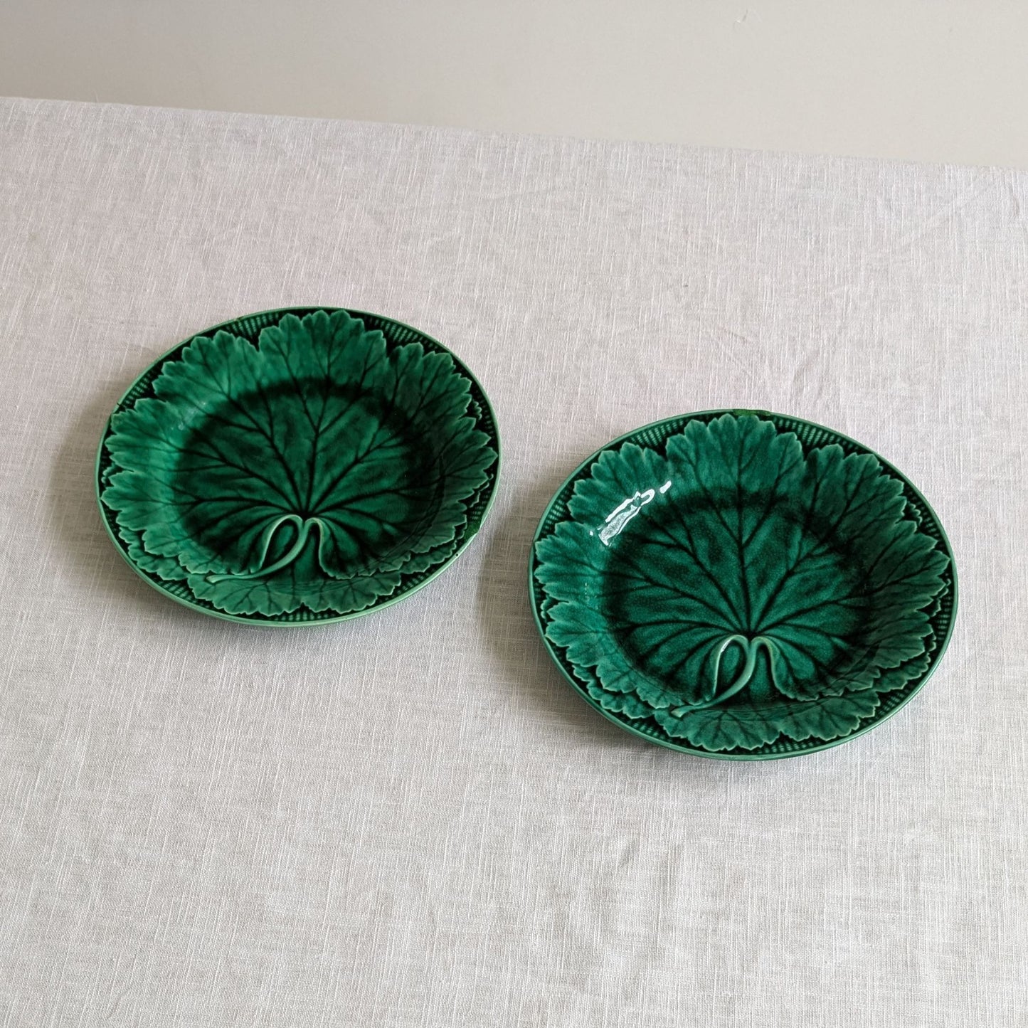 Antique Wedgwood Plate Pair (Repaired)
