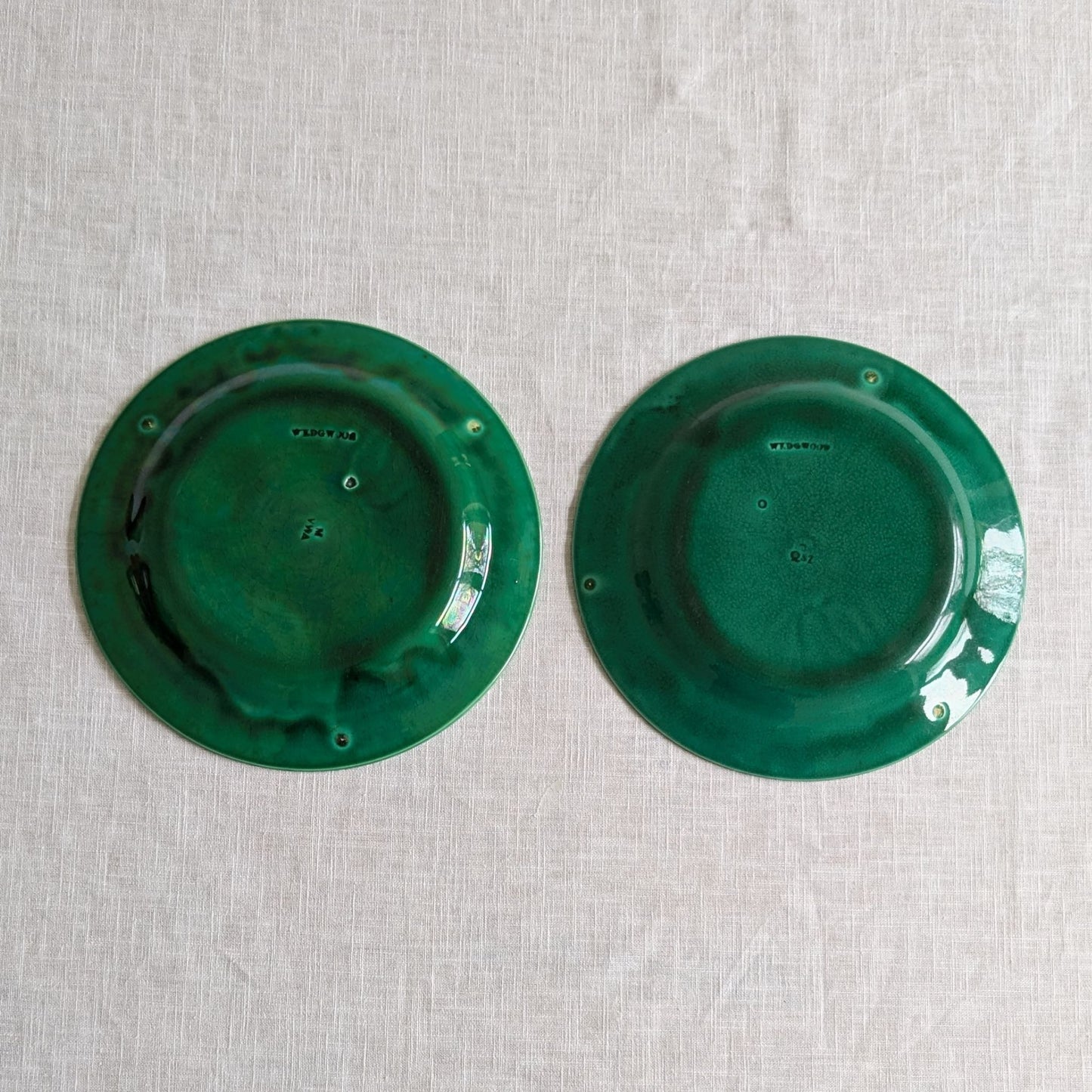 Antique Wedgwood Plate Pair (Repaired)