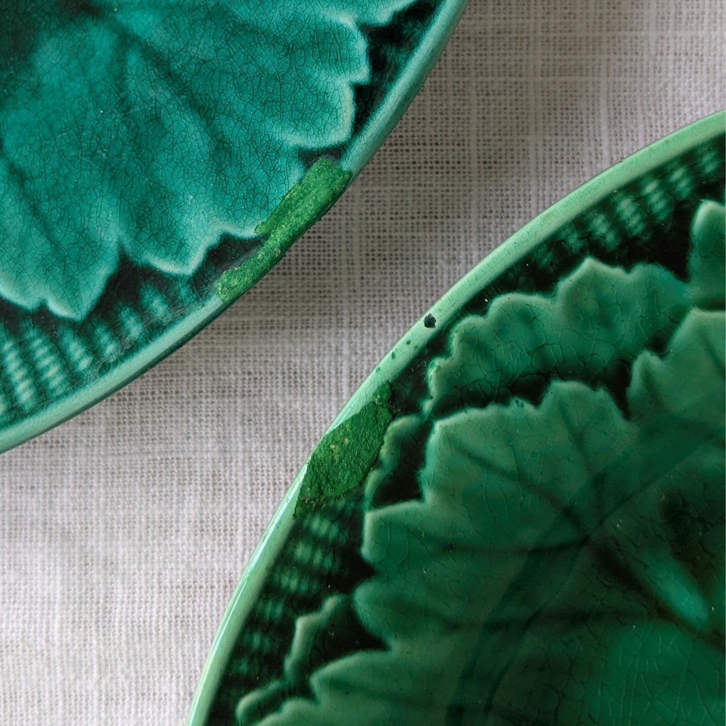 Antique Wedgwood Plate Pair (Repaired)