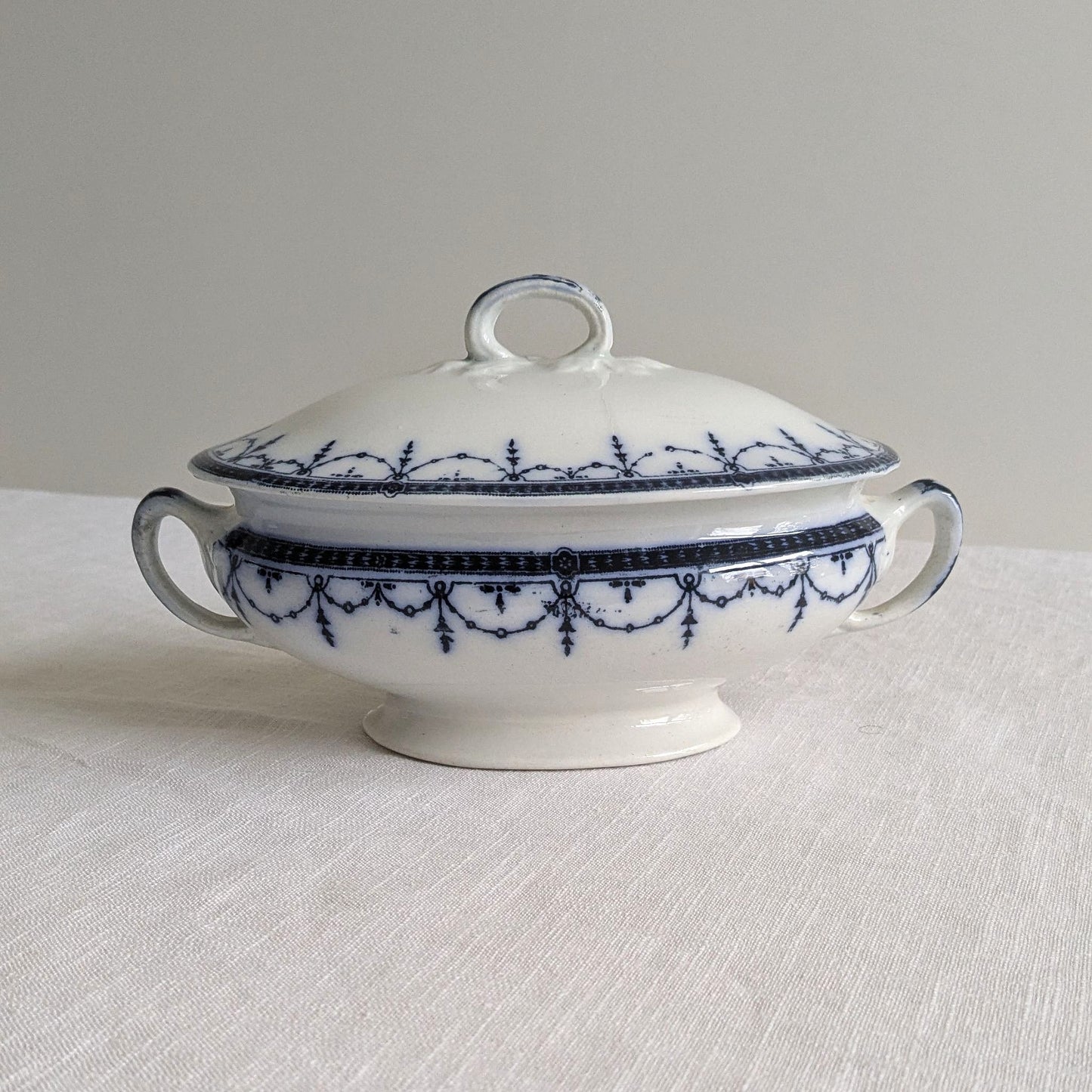 Antique Blue & White Tureen