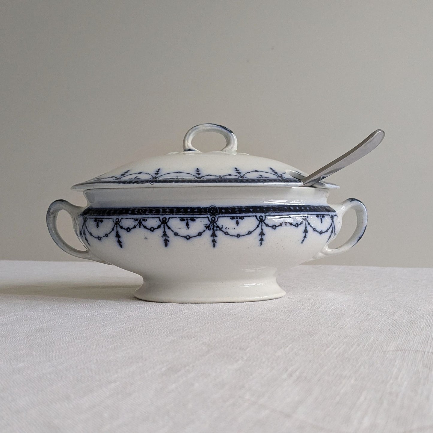 Antique Blue & White Tureen
