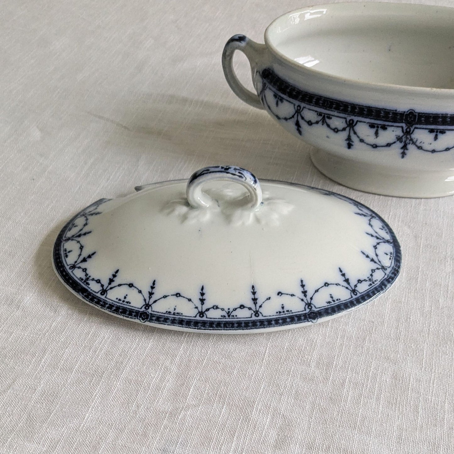 Antique Blue & White Tureen