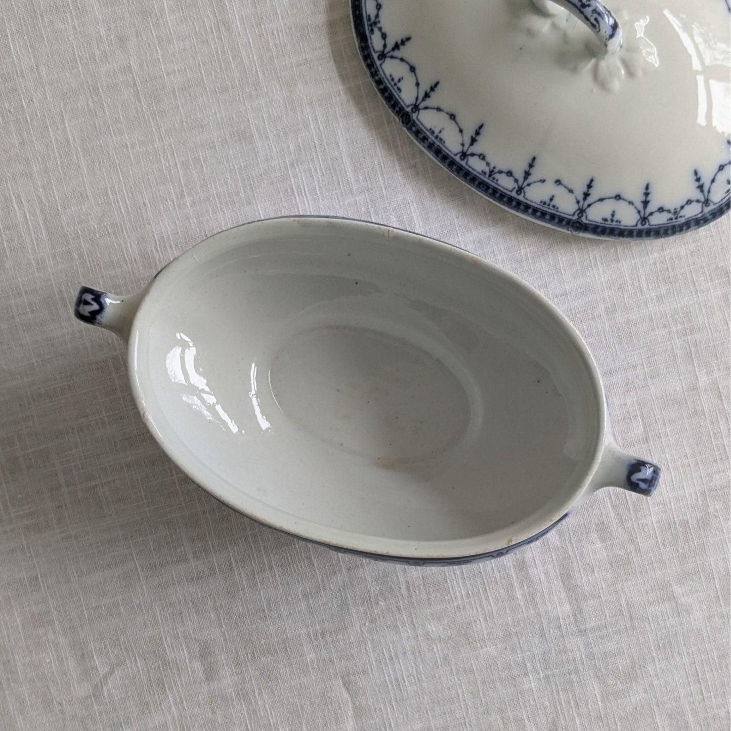 Antique Blue & White Tureen