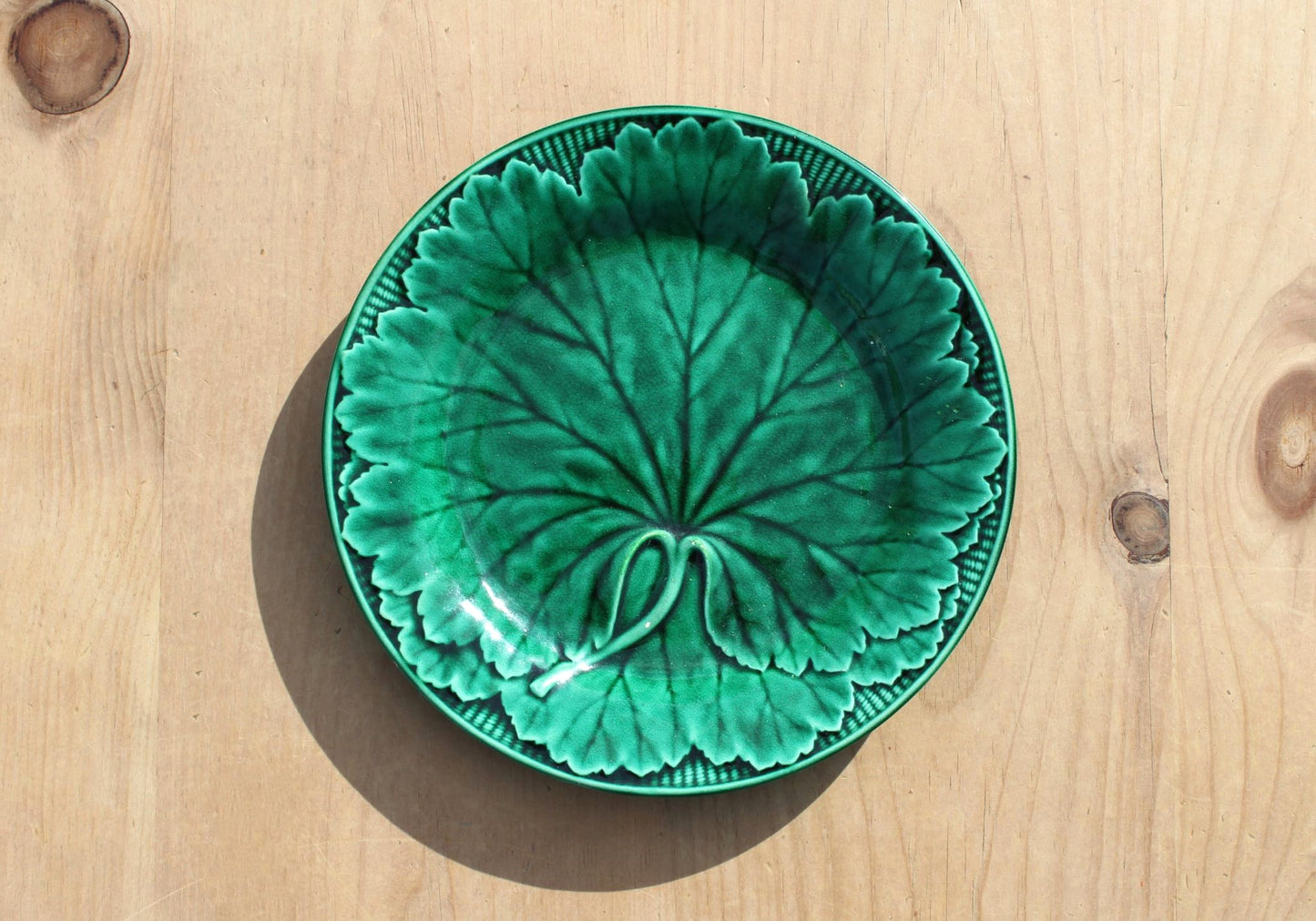 Victorian Wedgwood Leaf Plate