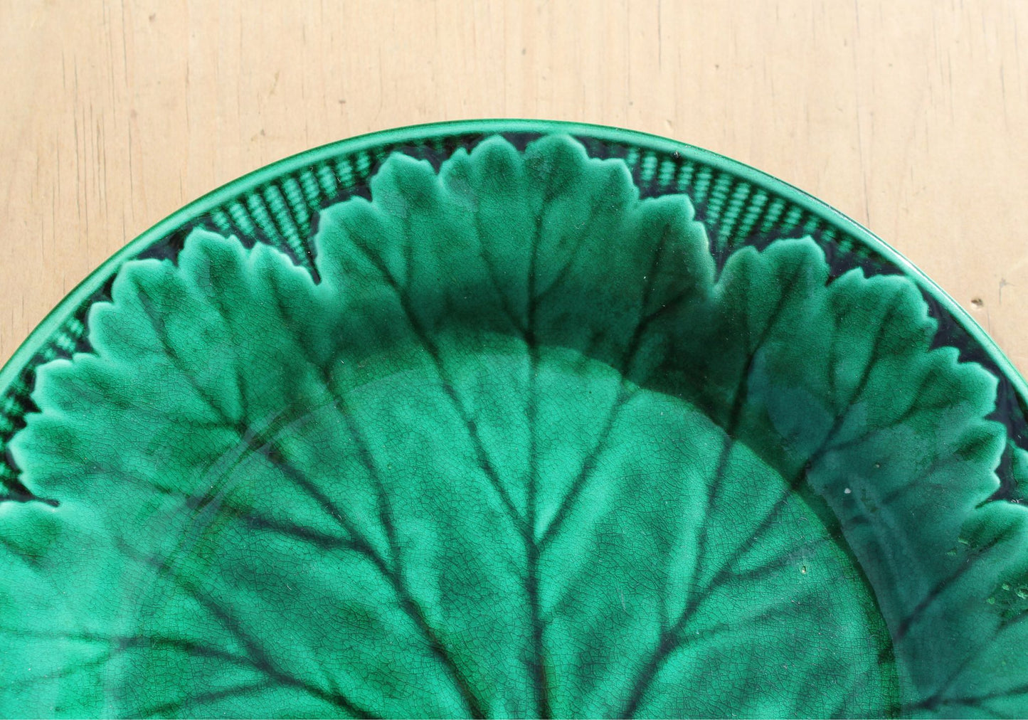 Victorian Wedgwood Leaf Plate