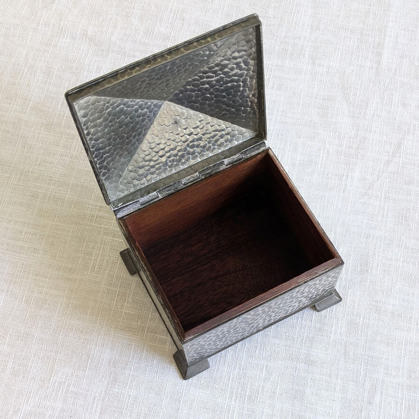 Arts & Crafts Pewter Box