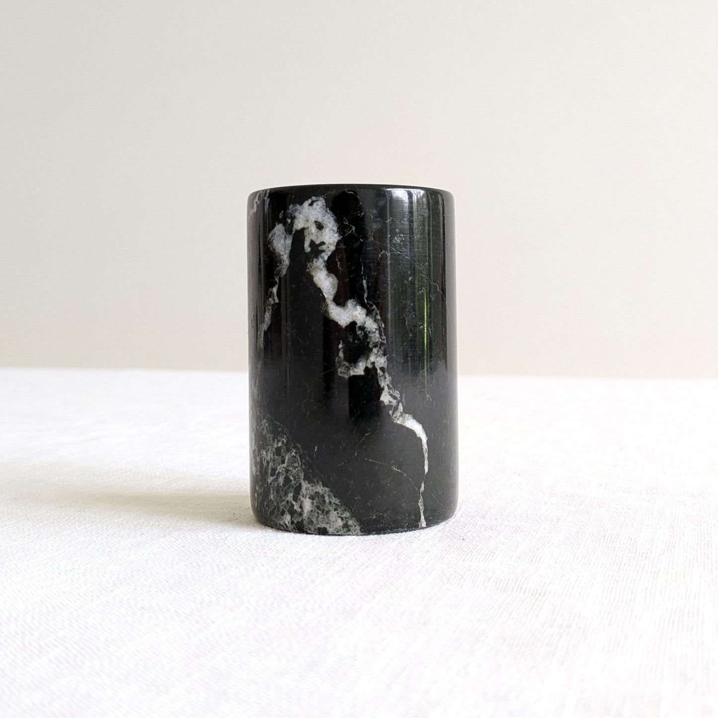 Black Marble Tealight Holder