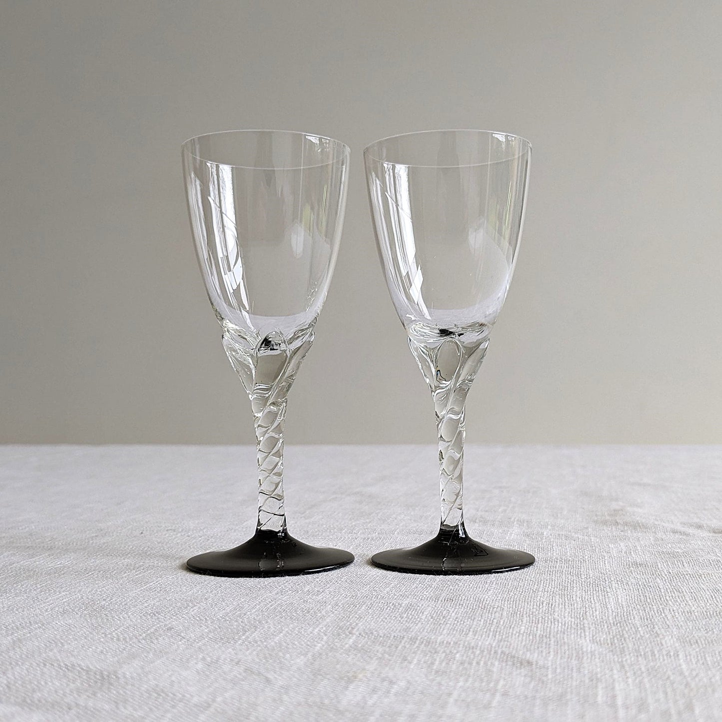 Twist Stem Liqueur Glasses