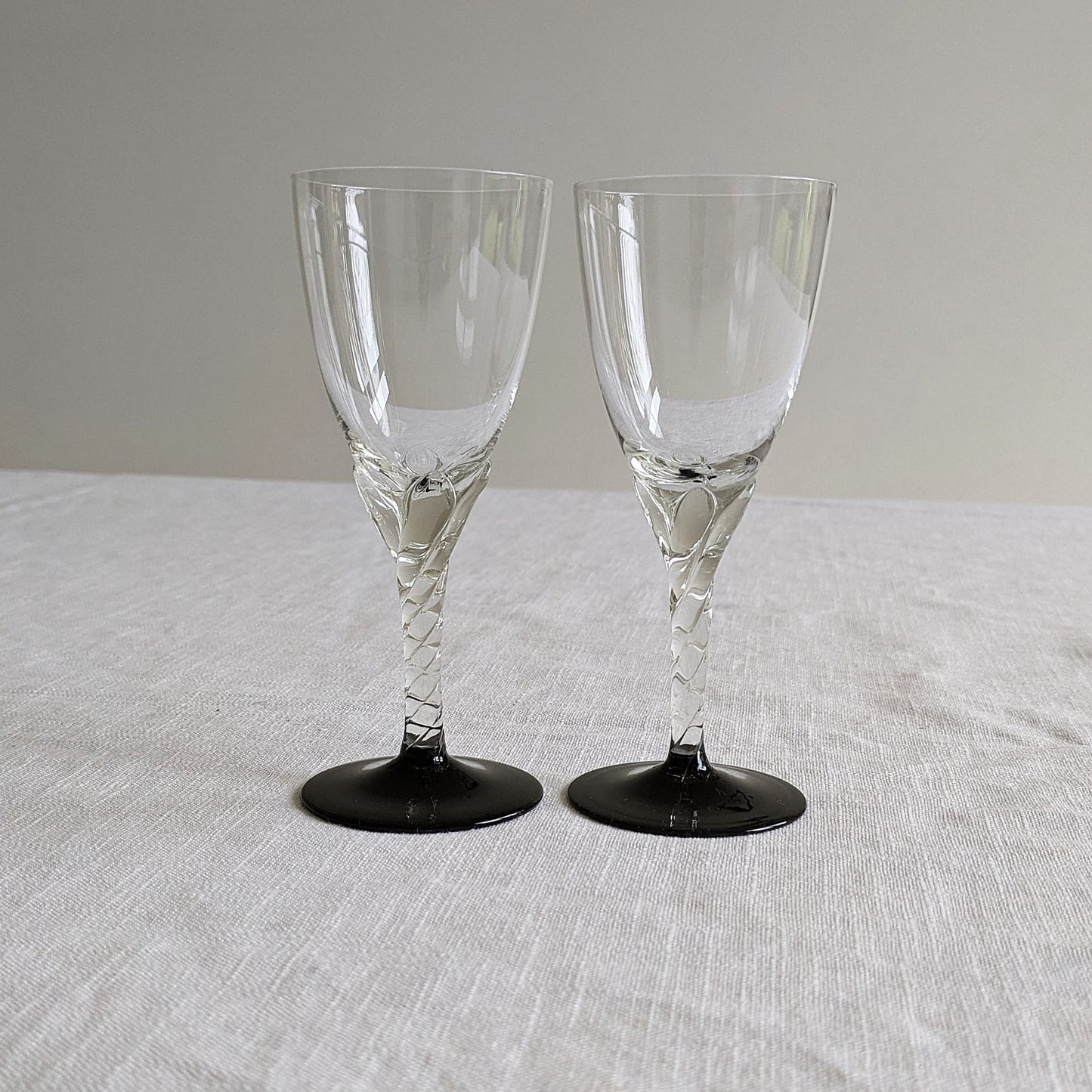 Twist Stem Liqueur Glasses