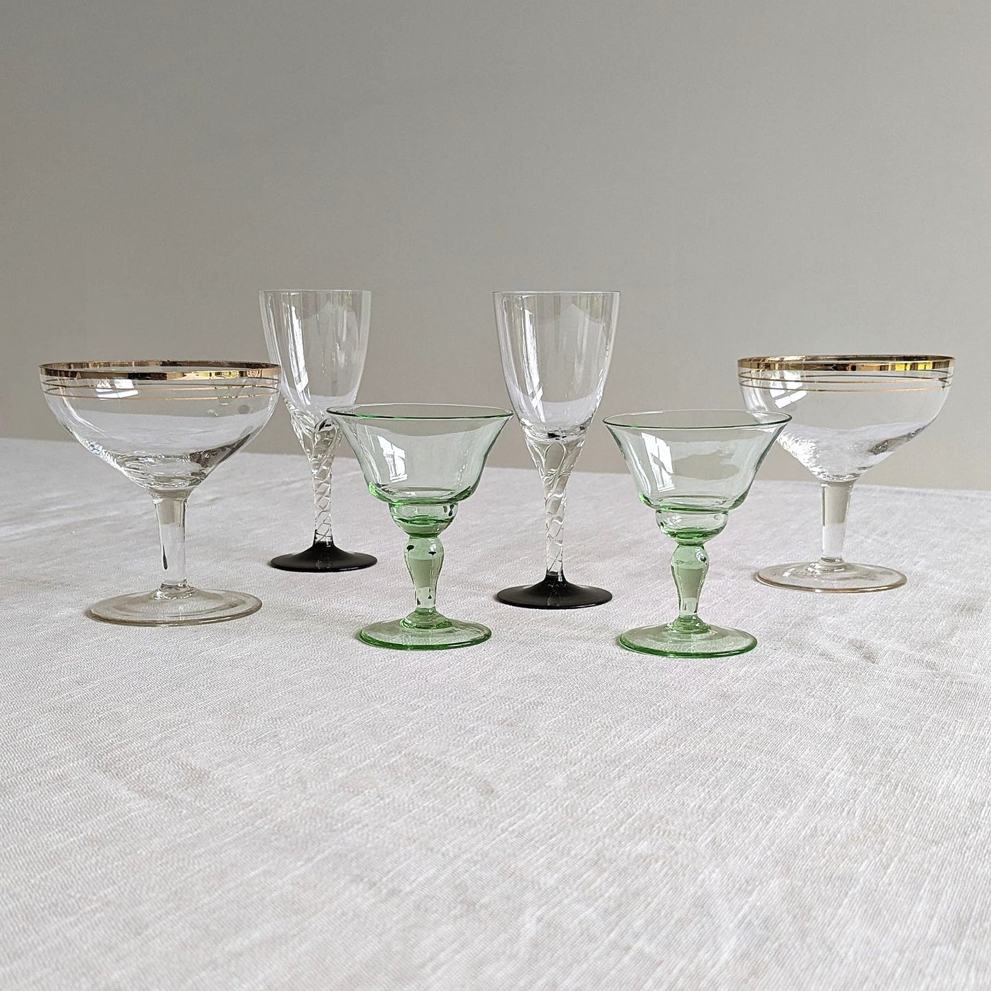 Twist Stem Liqueur Glasses