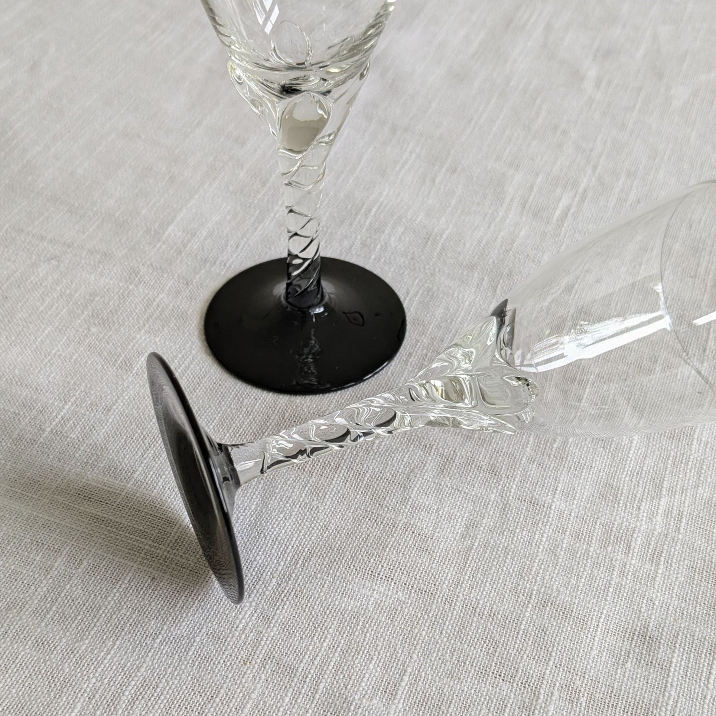 Twist Stem Liqueur Glasses