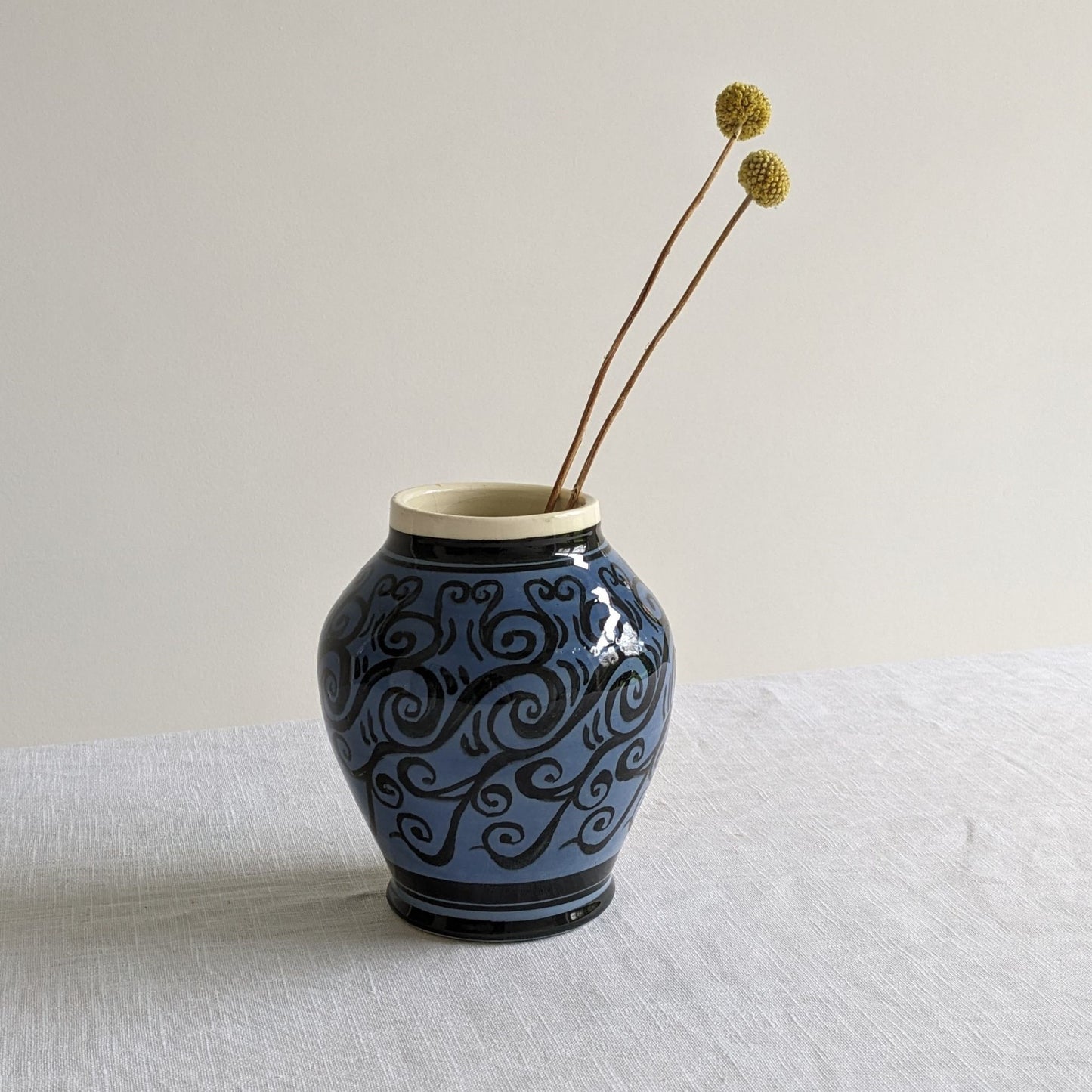 Blue Swirl Vase