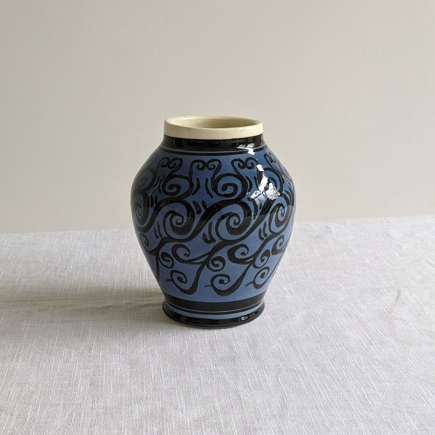 Blue Swirl Vase