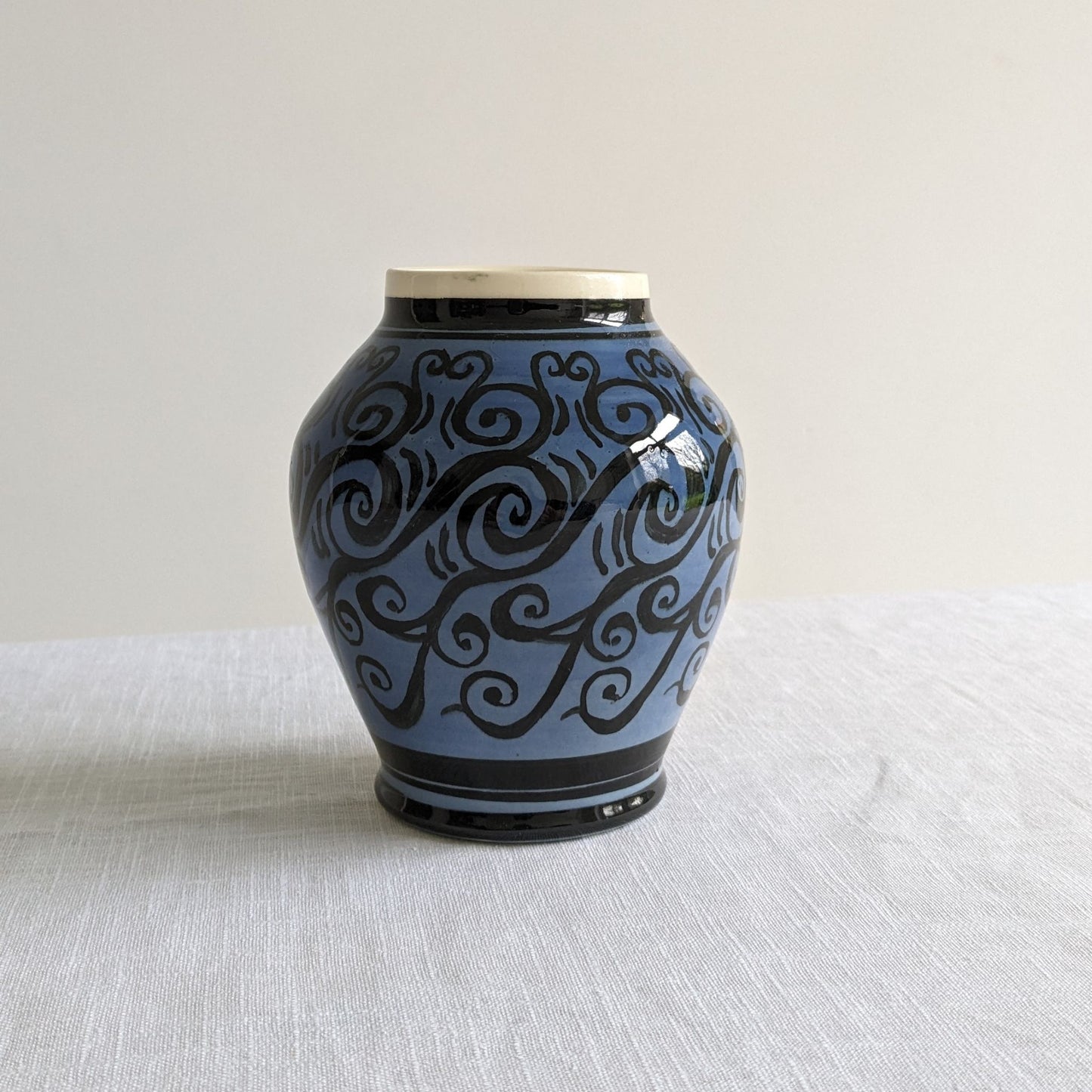 Blue Swirl Vase