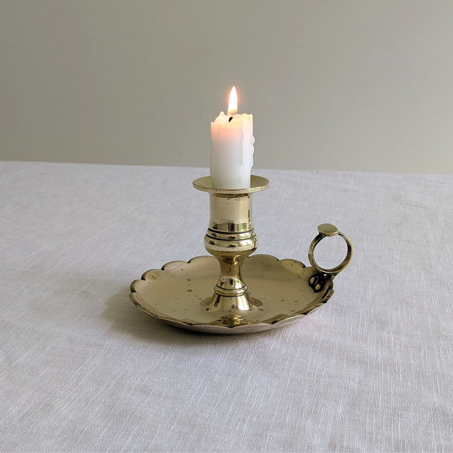 Scalloped Edge Chamberstick