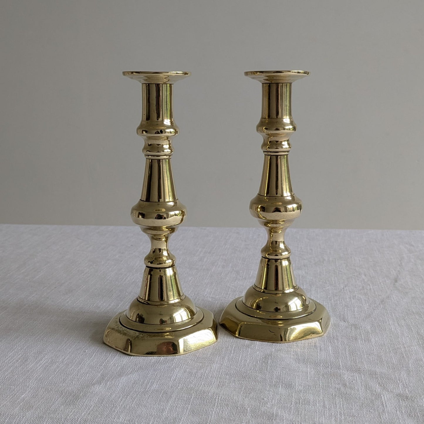 Antique Brass Candlesticks