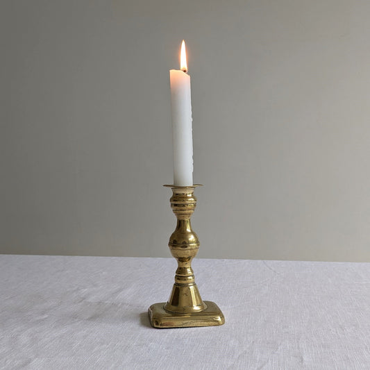 Antique Short Brass Candlestick