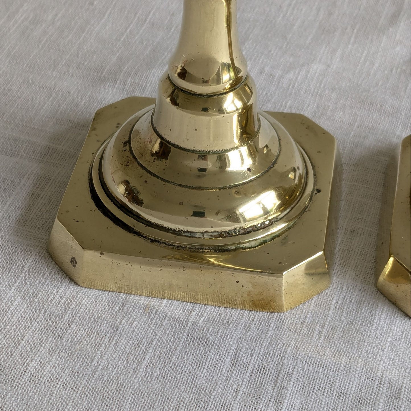 Brass Beehive Candlesticks