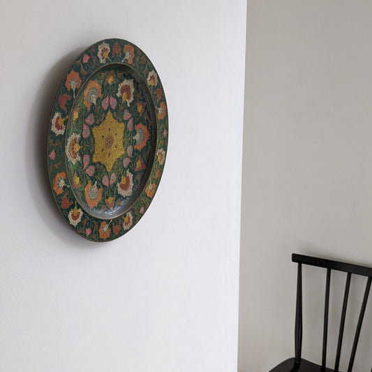 Brass & Enamel Wall Plate