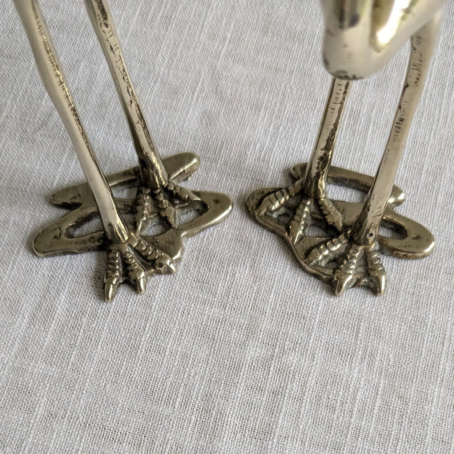 Brass Flamingos