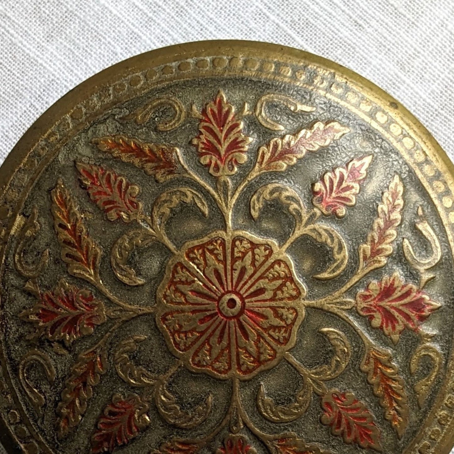 Floral Brass Box