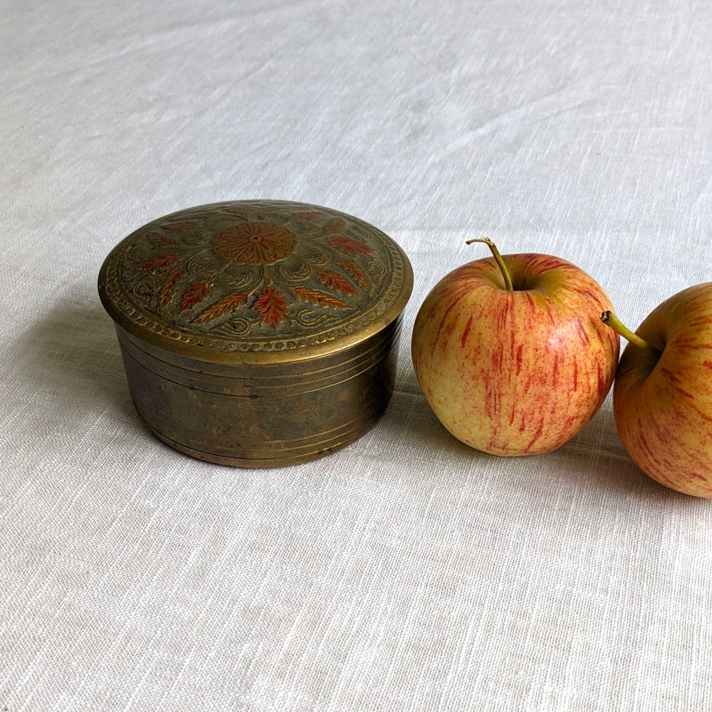 Floral Brass Box