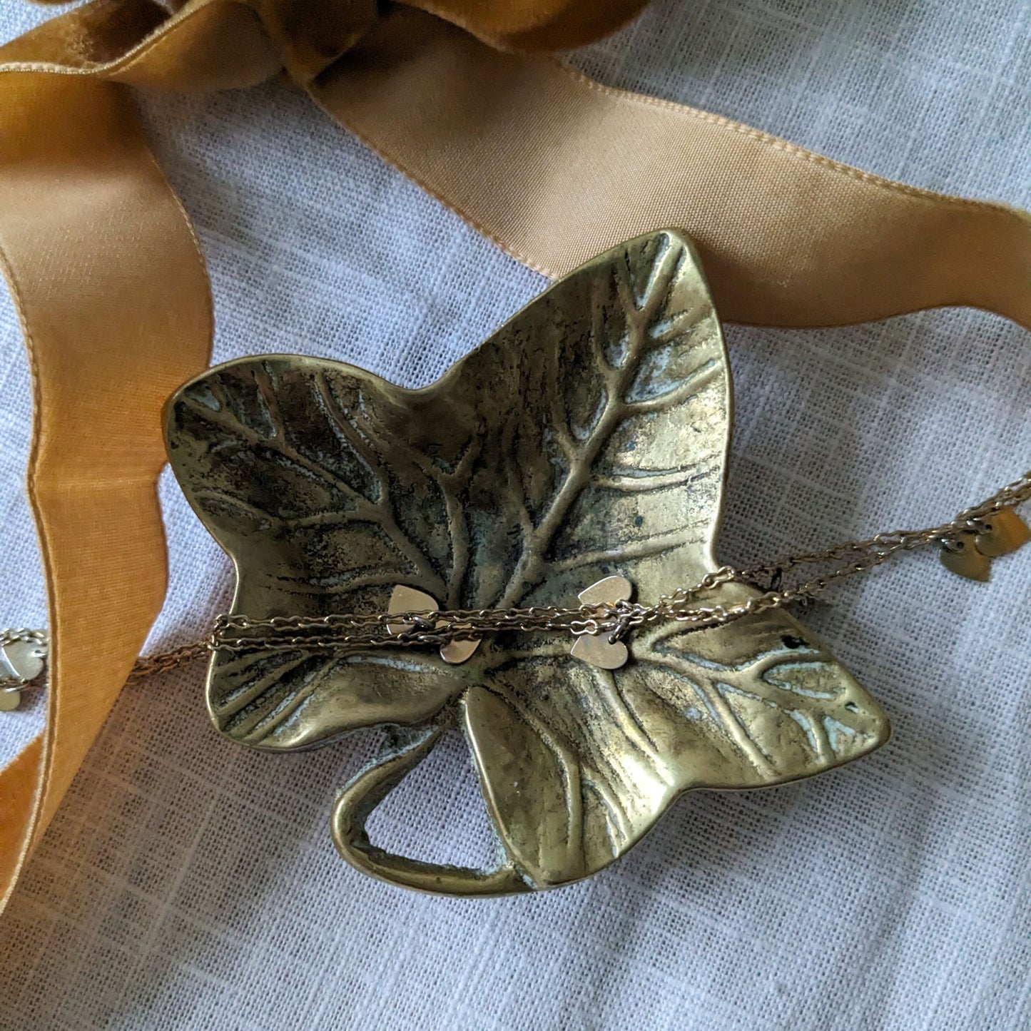 Brass Ivy Leaf Dish