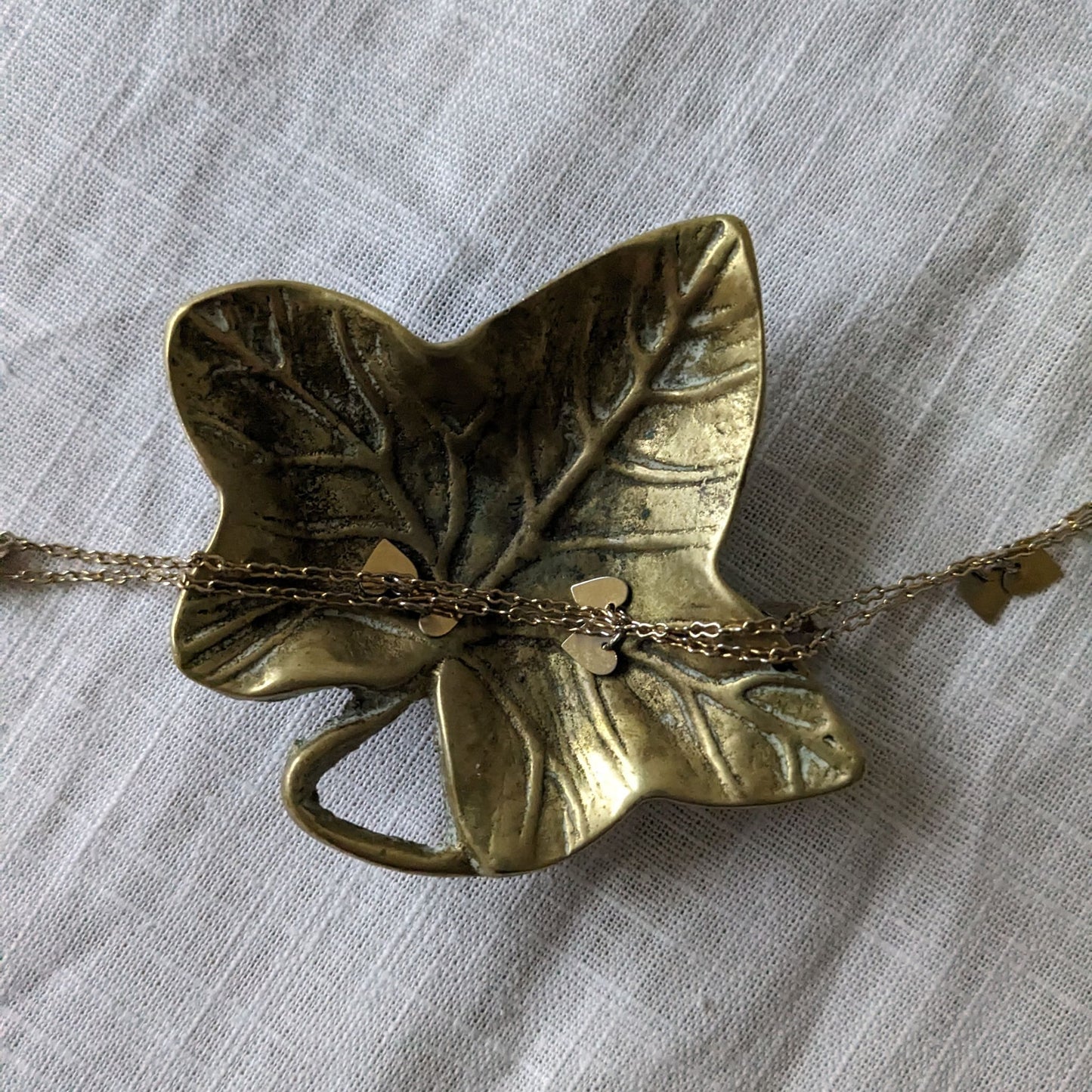 Brass Ivy Leaf Dish