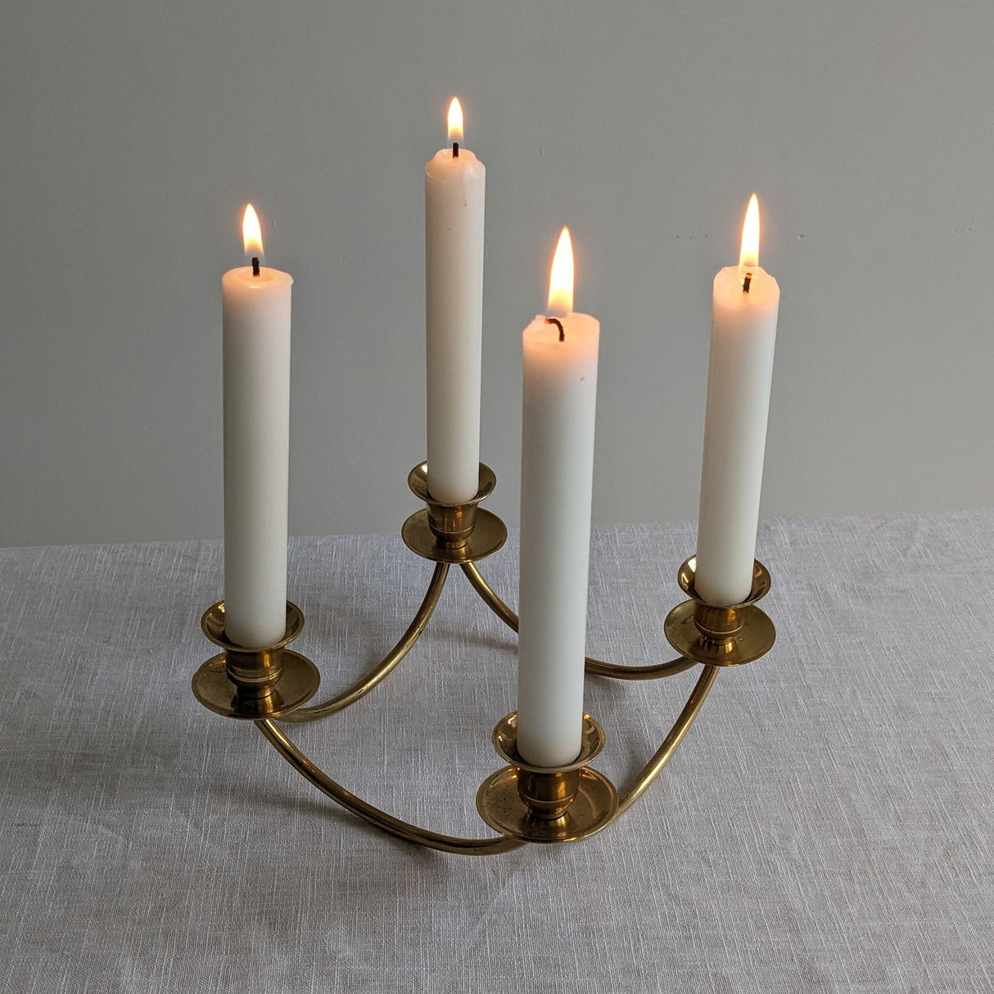 Tabletop Brass Candelabra