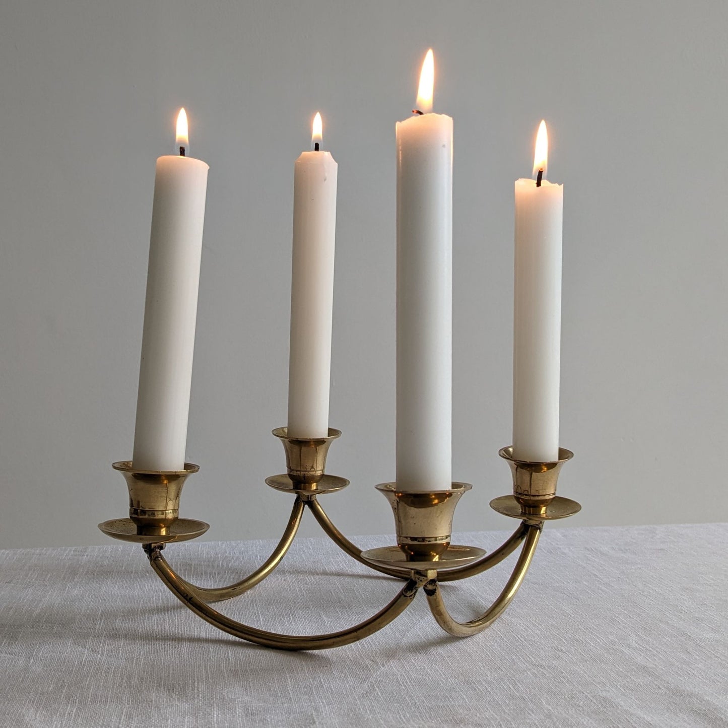 Tabletop Brass Candelabra