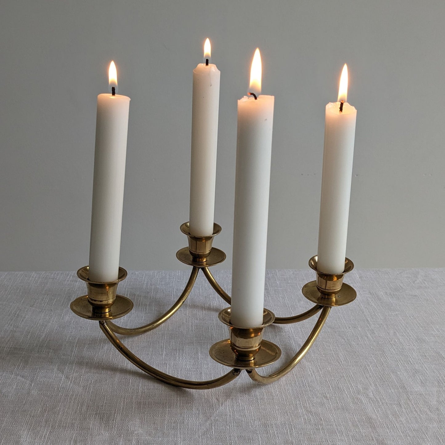 Tabletop Brass Candelabra