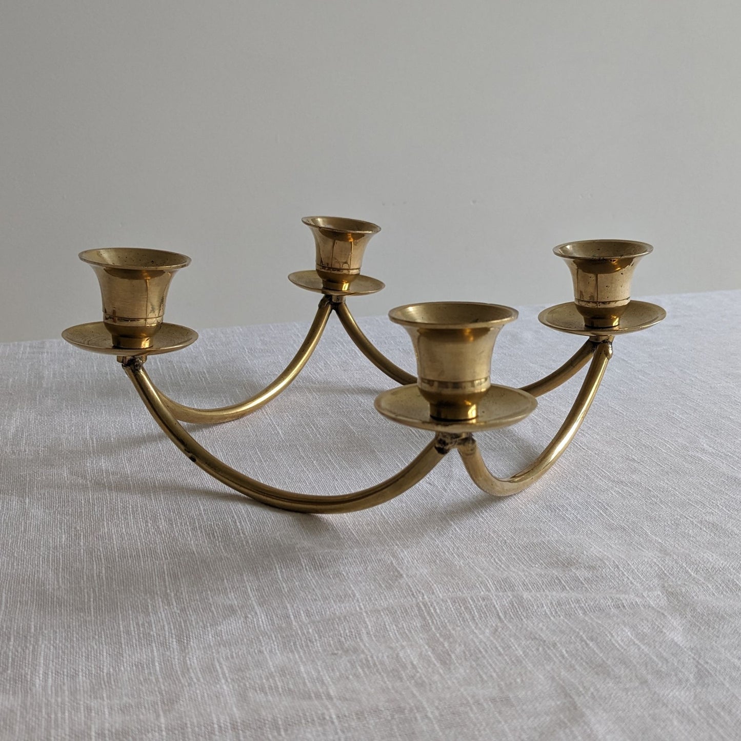 Tabletop Brass Candelabra