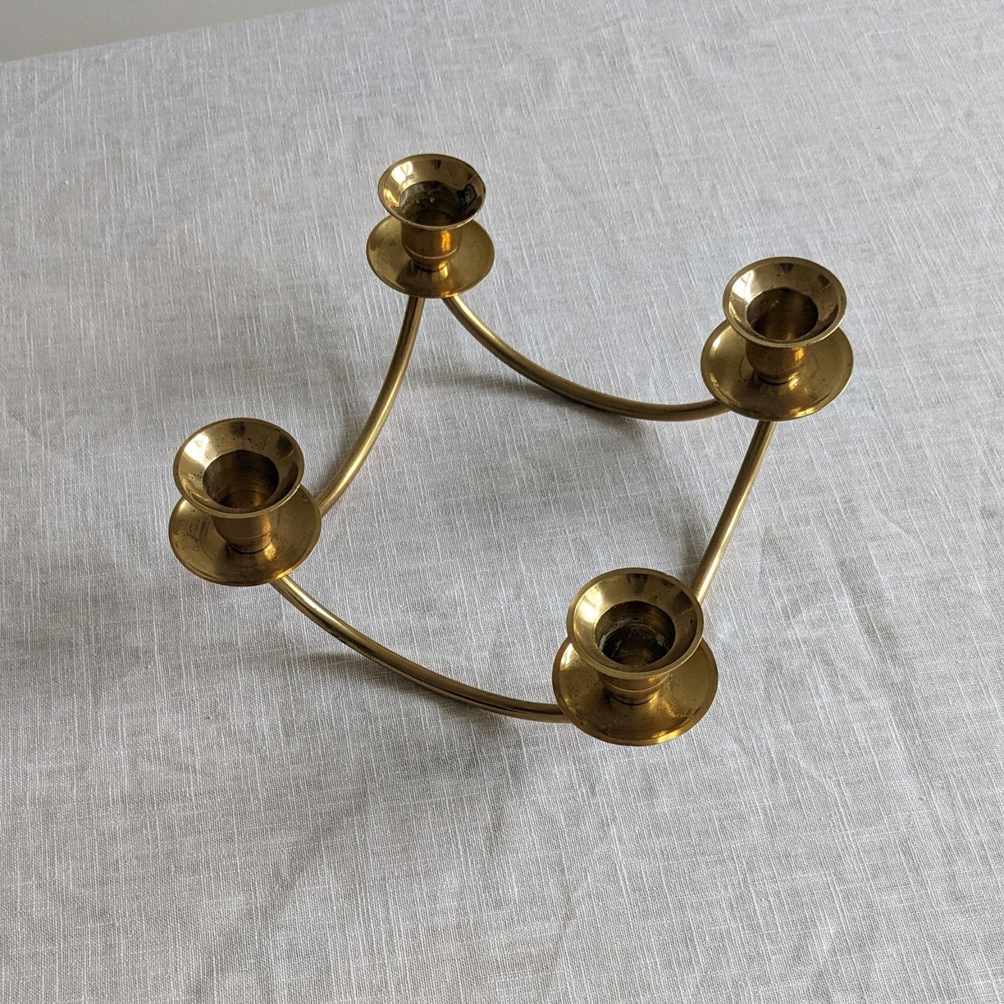 Tabletop Brass Candelabra