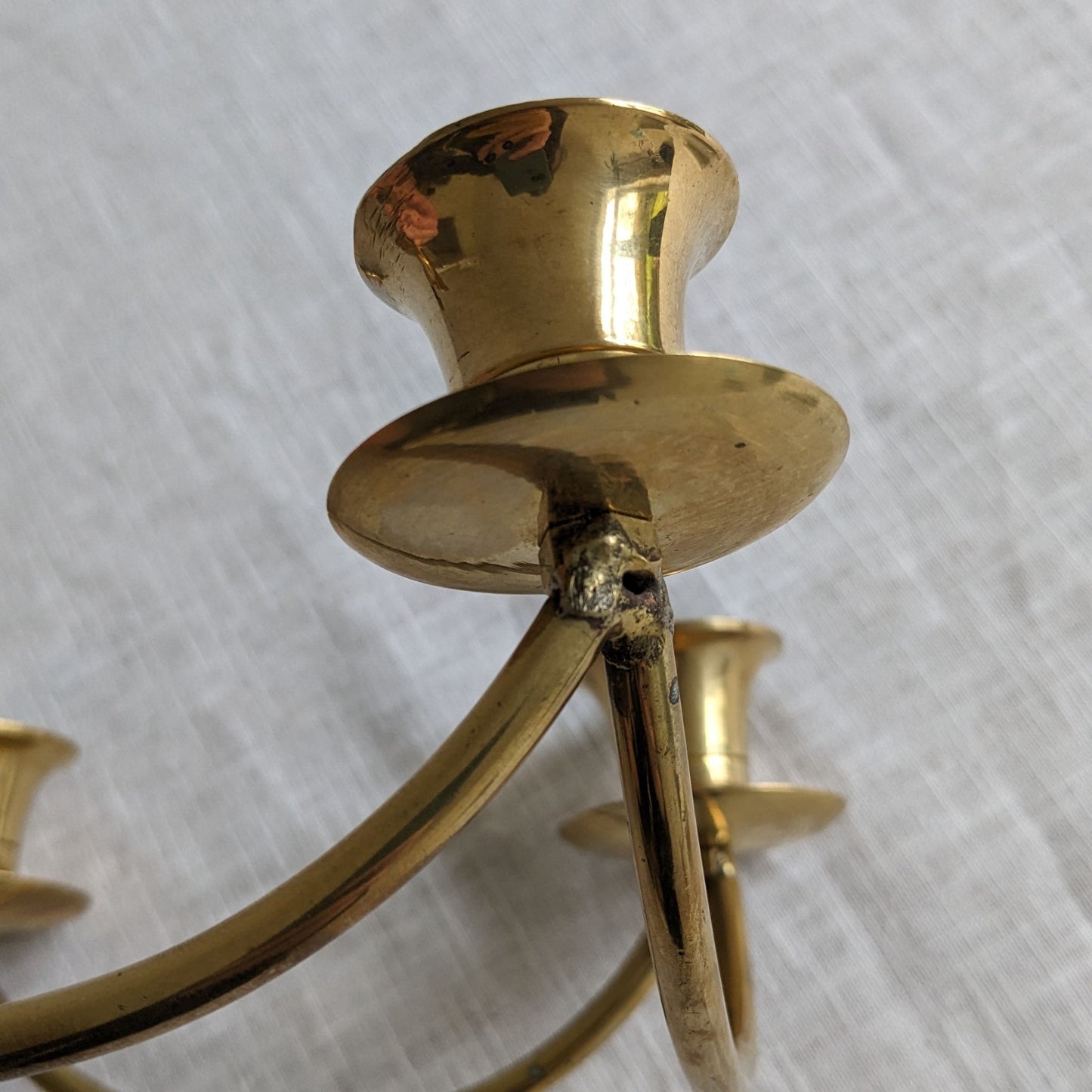 Tabletop Brass Candelabra